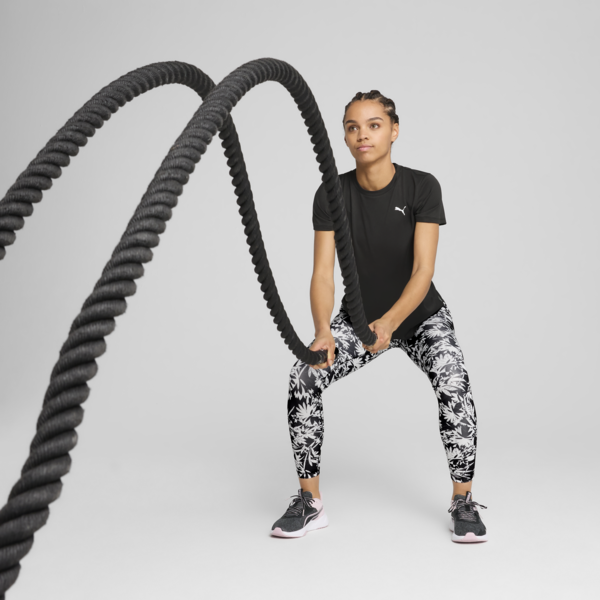 Train All Day Essentials Crew Tee Women, PUMA Black, large-ZAF