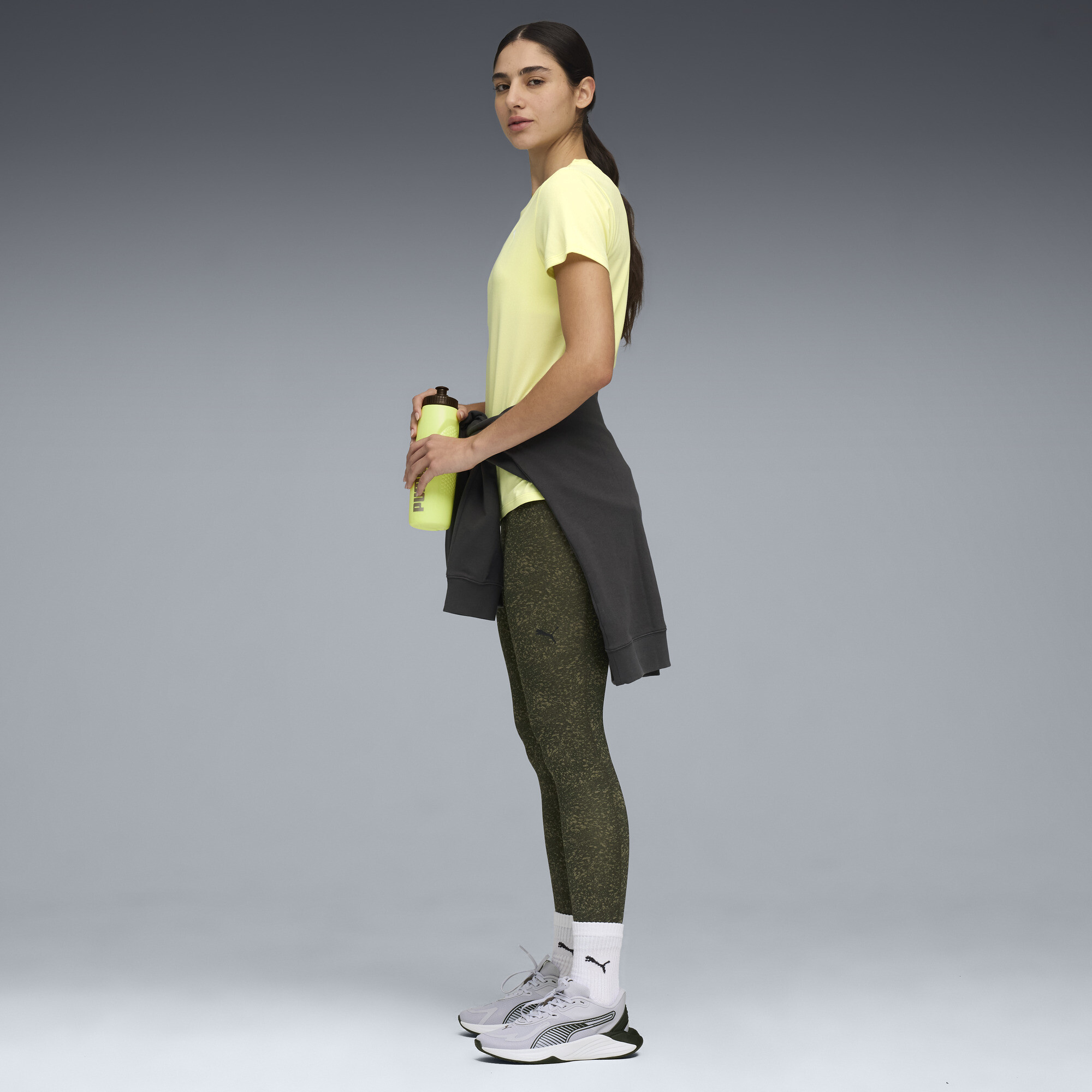 PUMA Train All Day Essentials T-shirt met ronde hals voor Dames, Goud, Maat L thumbnail 4