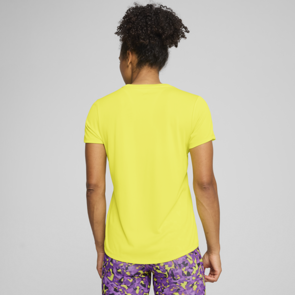Train All Day Essentials Crew Tee Women, Lemon Sherbert, large-MEX