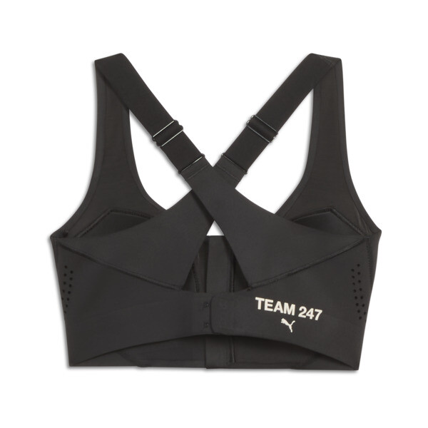 PUMA x REPRESENT 247 Zip Bra Women, PUMA Black, large-ZAF