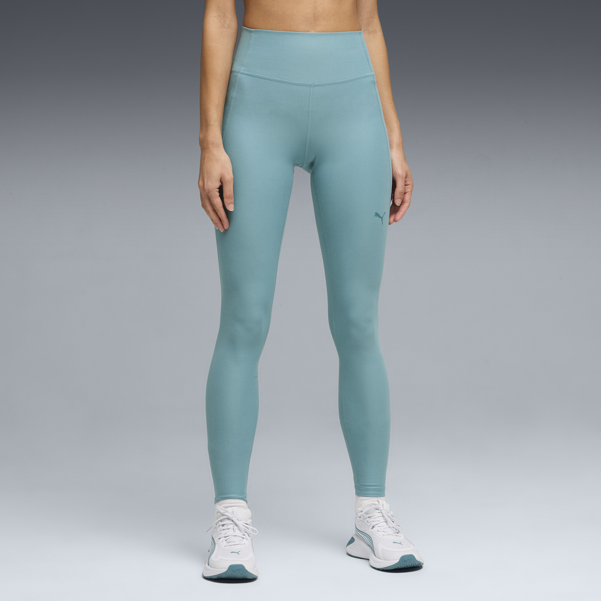 PUMA Cloudspun Ultra Soft Women's High-Waist, Full Length Training Tights in Blue, Size L