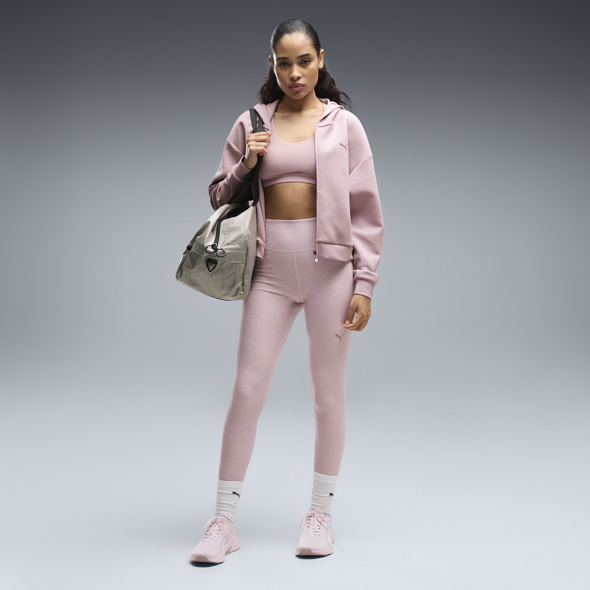 PUMA Cloudspun Ultra Soft Women's High-Waist, Full Length Training Tights in Pink, Size XS