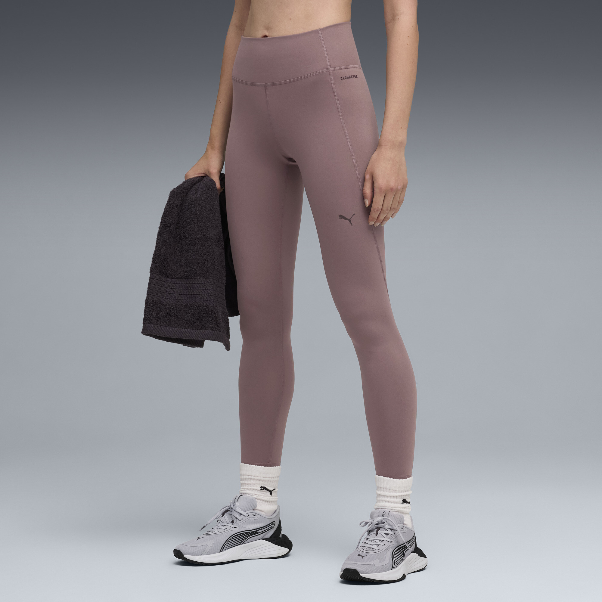 Puma Cloudspun Women's High-waist, Full Length Training Tights In Pink