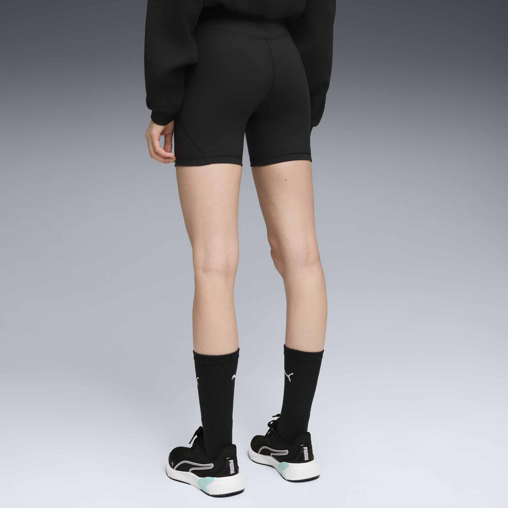 PUMA CLOUDSPUN korte legging voor Dames, Zwart, Maat L thumbnail 3