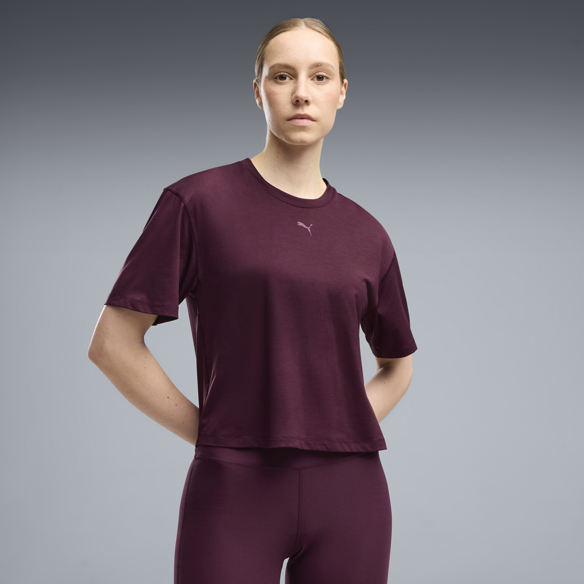 PUMA Cloudspun Ultra Soft Women's Relaxed Training T-Shirt in Red, Size XXL