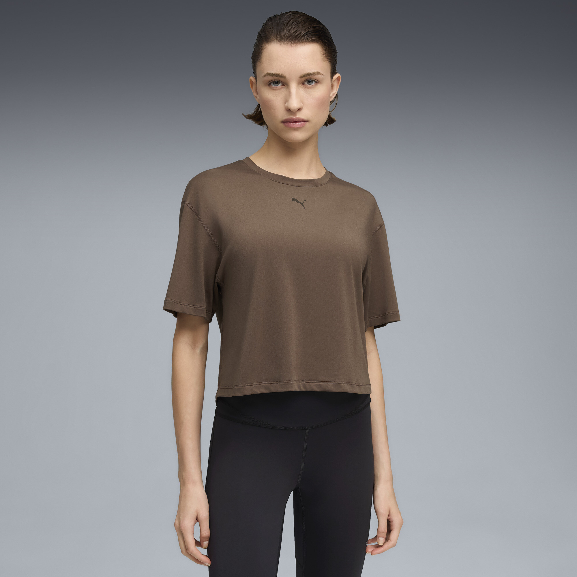 Puma Cloudspun Oversized T-shirt Women In Burgundy