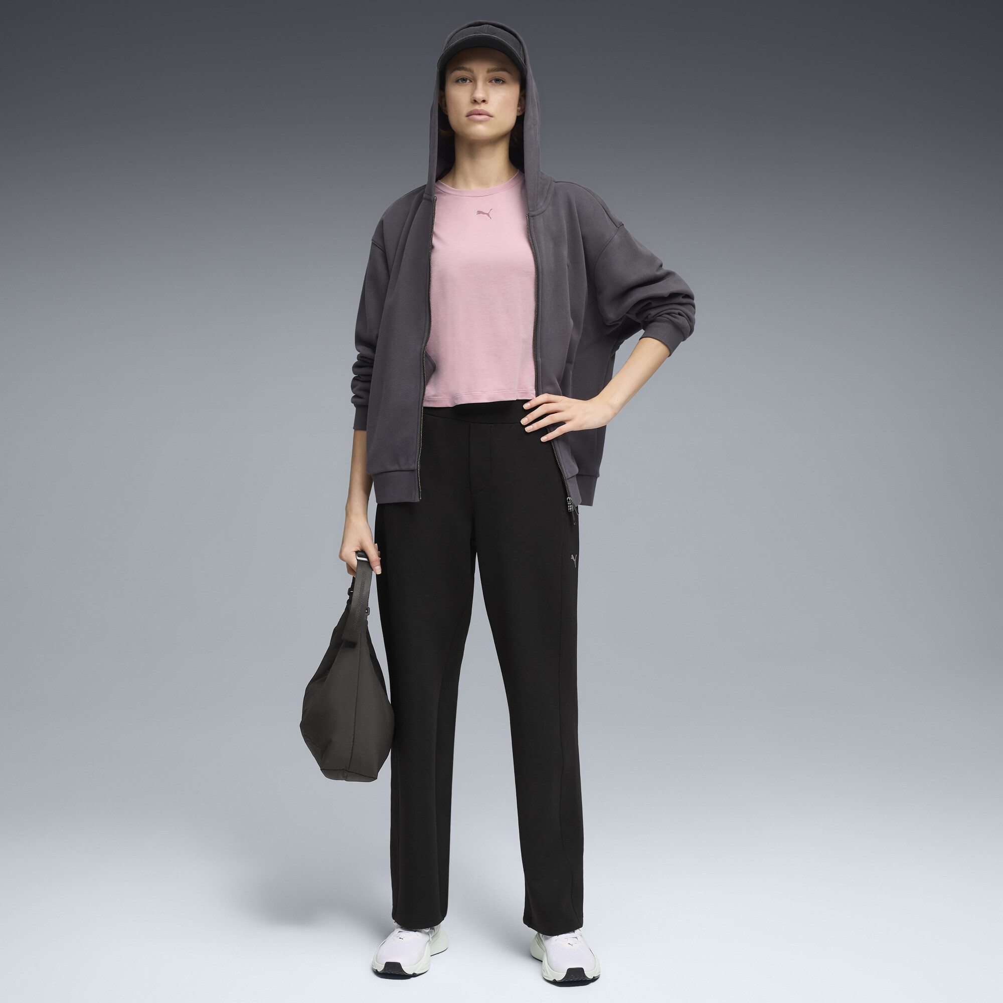 PUMA CLOUDSPUN relaxed T-shirt voor Dames, Roze, Maat XXS thumbnail 4