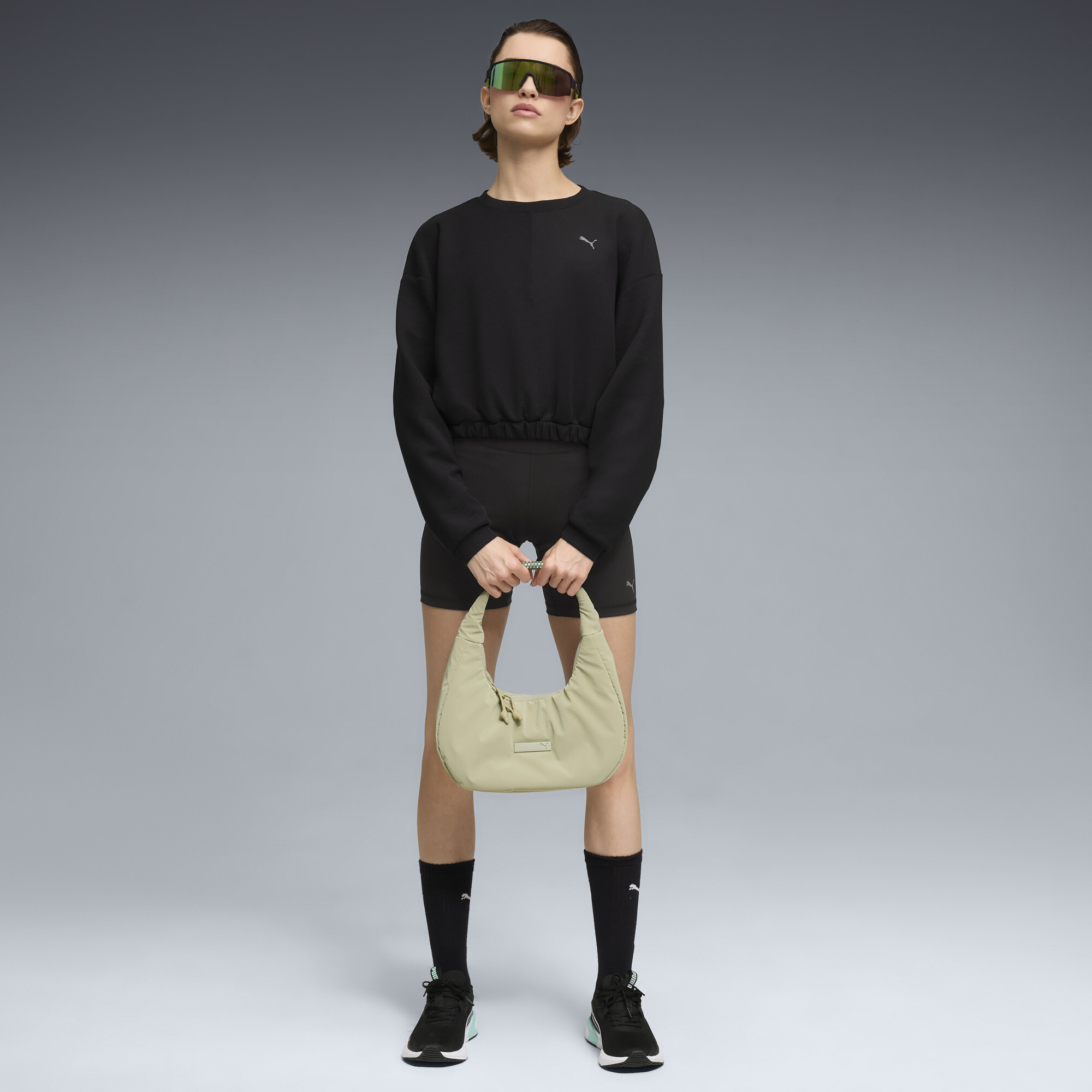 PUMA CLOUDSPUN trainingstop met ronde hals voor Dames, Zwart, Maat XXS thumbnail 4