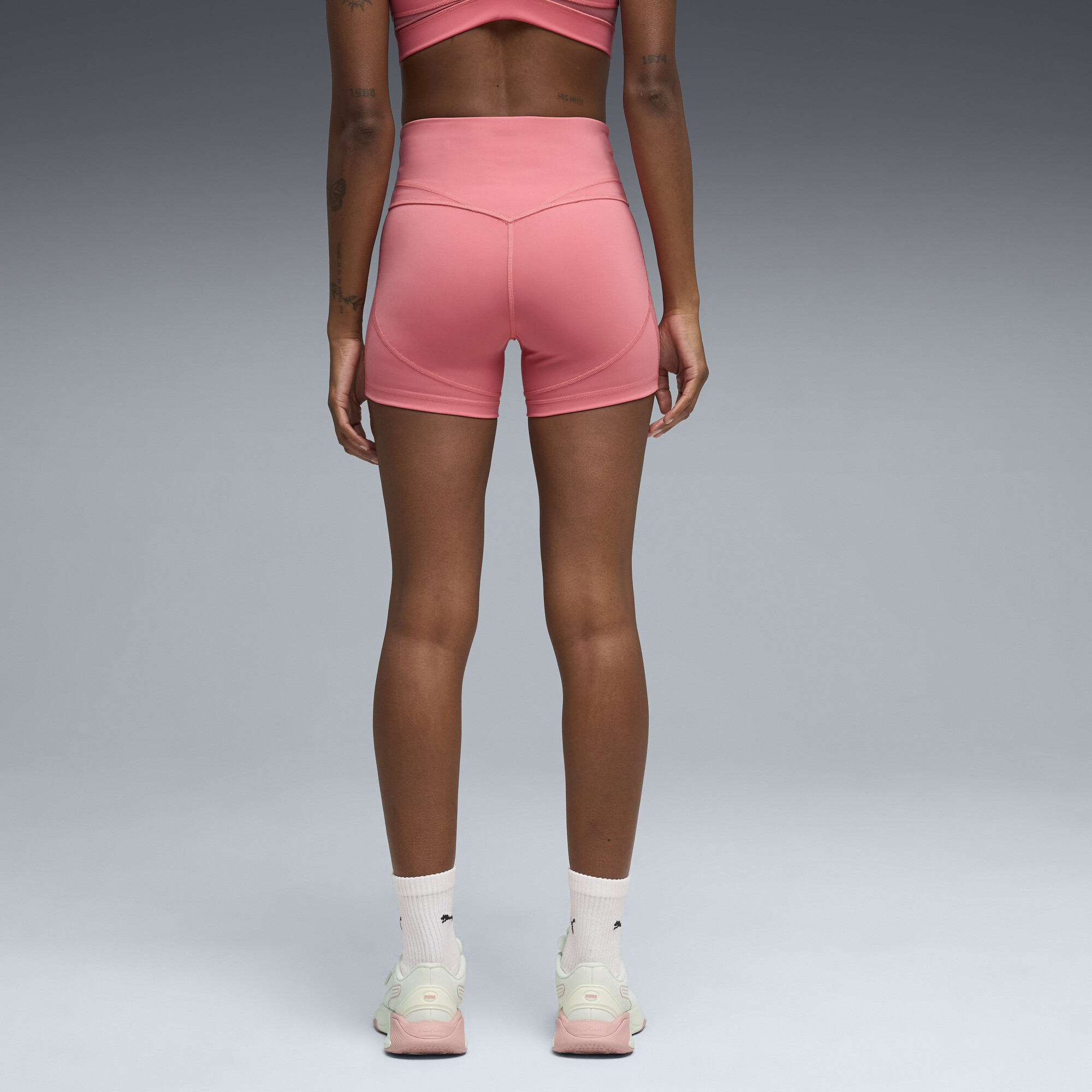 PUMA SHAPE 3"korte tight voor Dames, Roze, Maat XL thumbnail 3