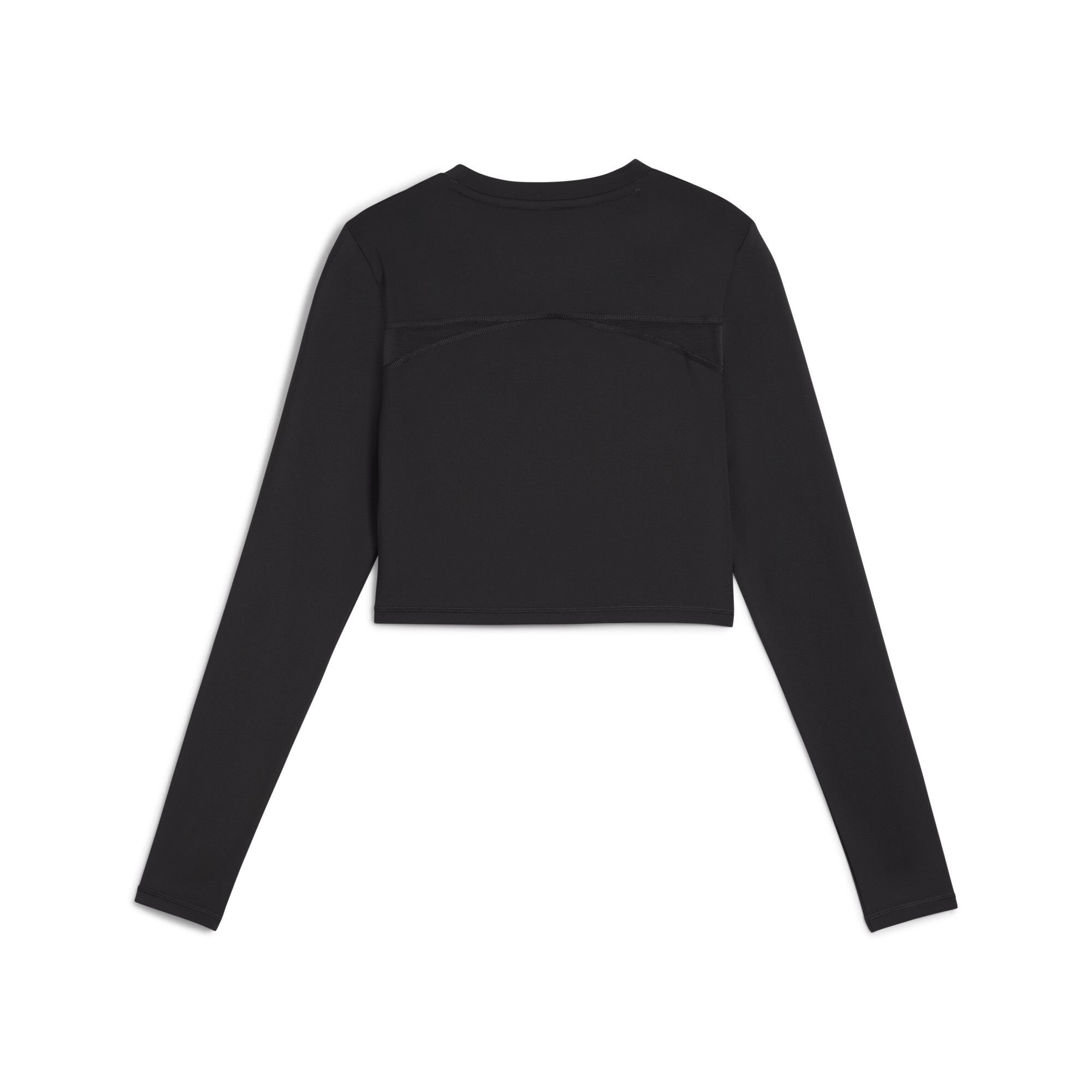 PUMA SHAPE cropped top met lange mouwen voor Dames, Zwart, Maat XL thumbnail 2