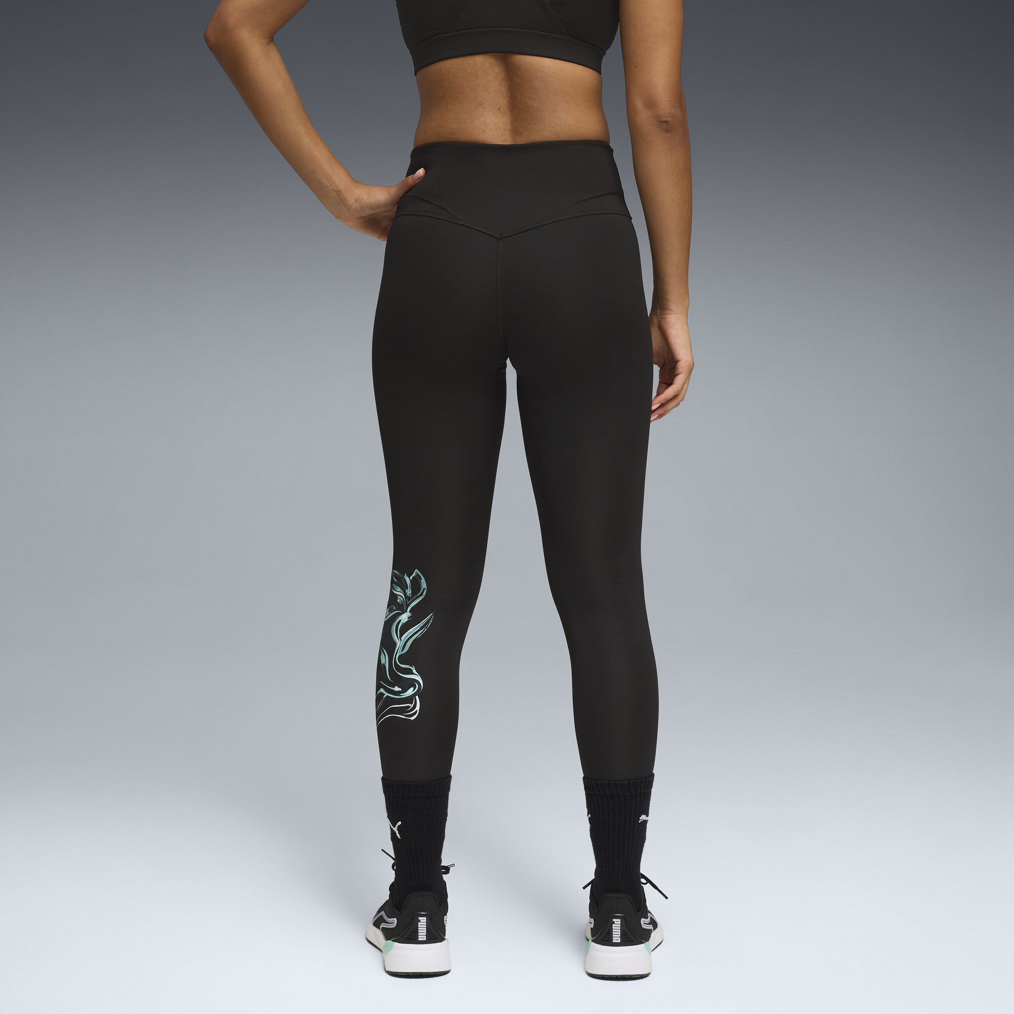 PUMA Groen TERRAINS Trainingstight met hoge taille voor Dames, Zwart, Maat 3XL thumbnail 3