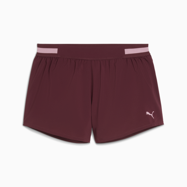 Shorts de entrenamiento PUMA STRONG para mujer, Ruby Shimmer, large-ARG