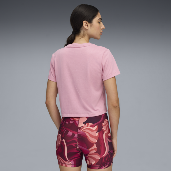 Remera de entrenamiento Floral Ribbon para mujer, Poised Pink, large-ARG