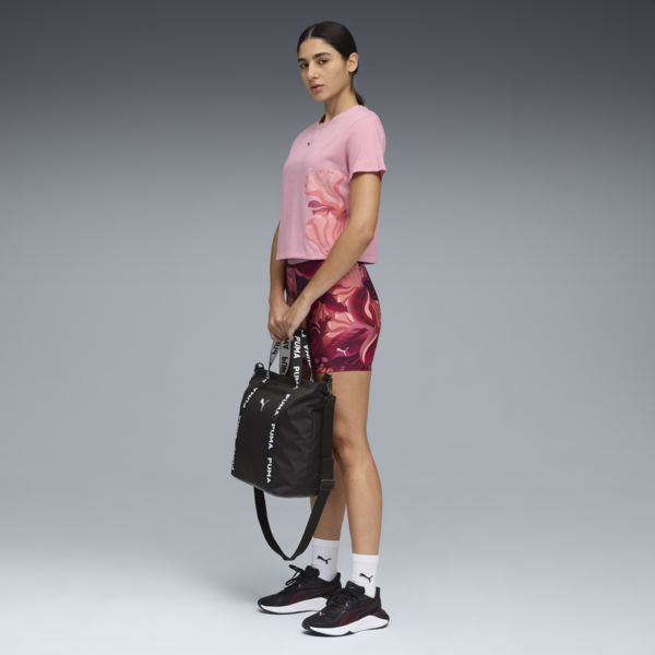 Remera de entrenamiento Floral Ribbon para mujer, Poised Pink, large-ARG