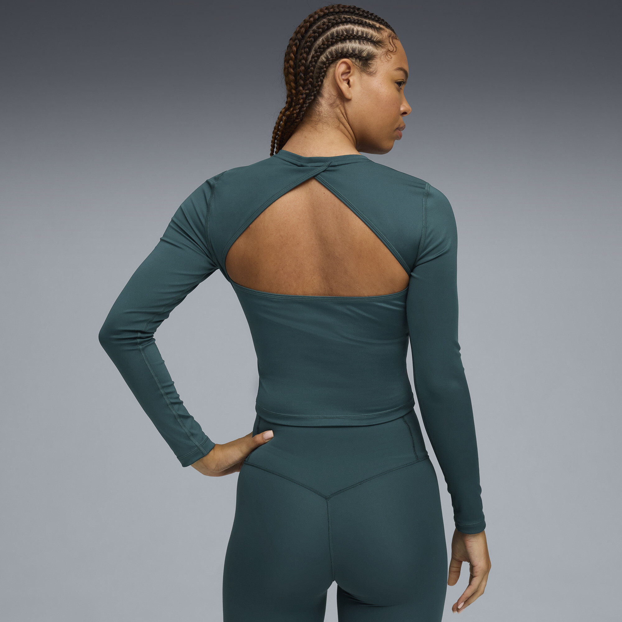 PUMA Groen TERRAINS trainingstop met lange mouwen voor Dames, Maat XXL thumbnail 5