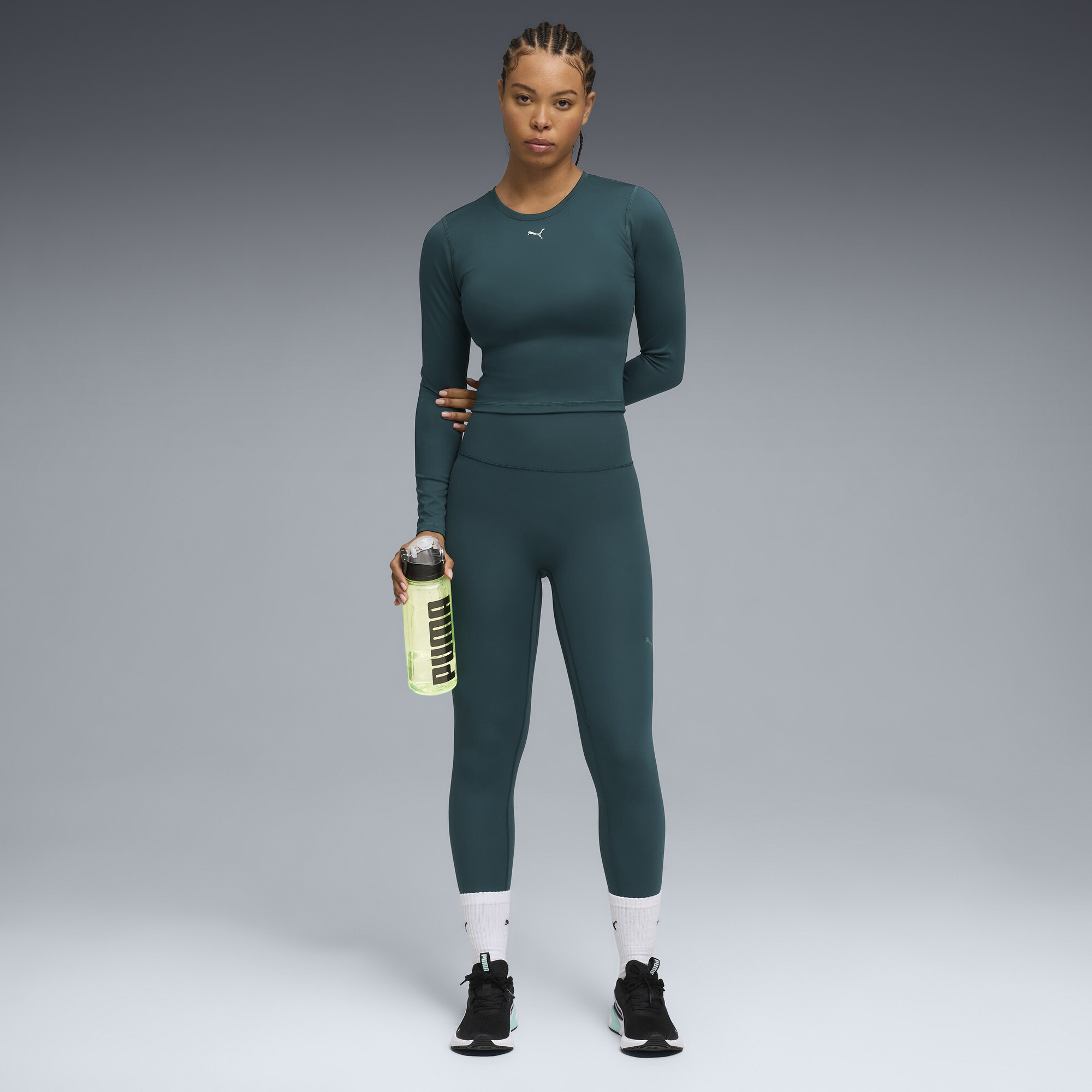 PUMA Groen TERRAINS trainingstop met lange mouwen voor Dames, Maat XXL thumbnail 4