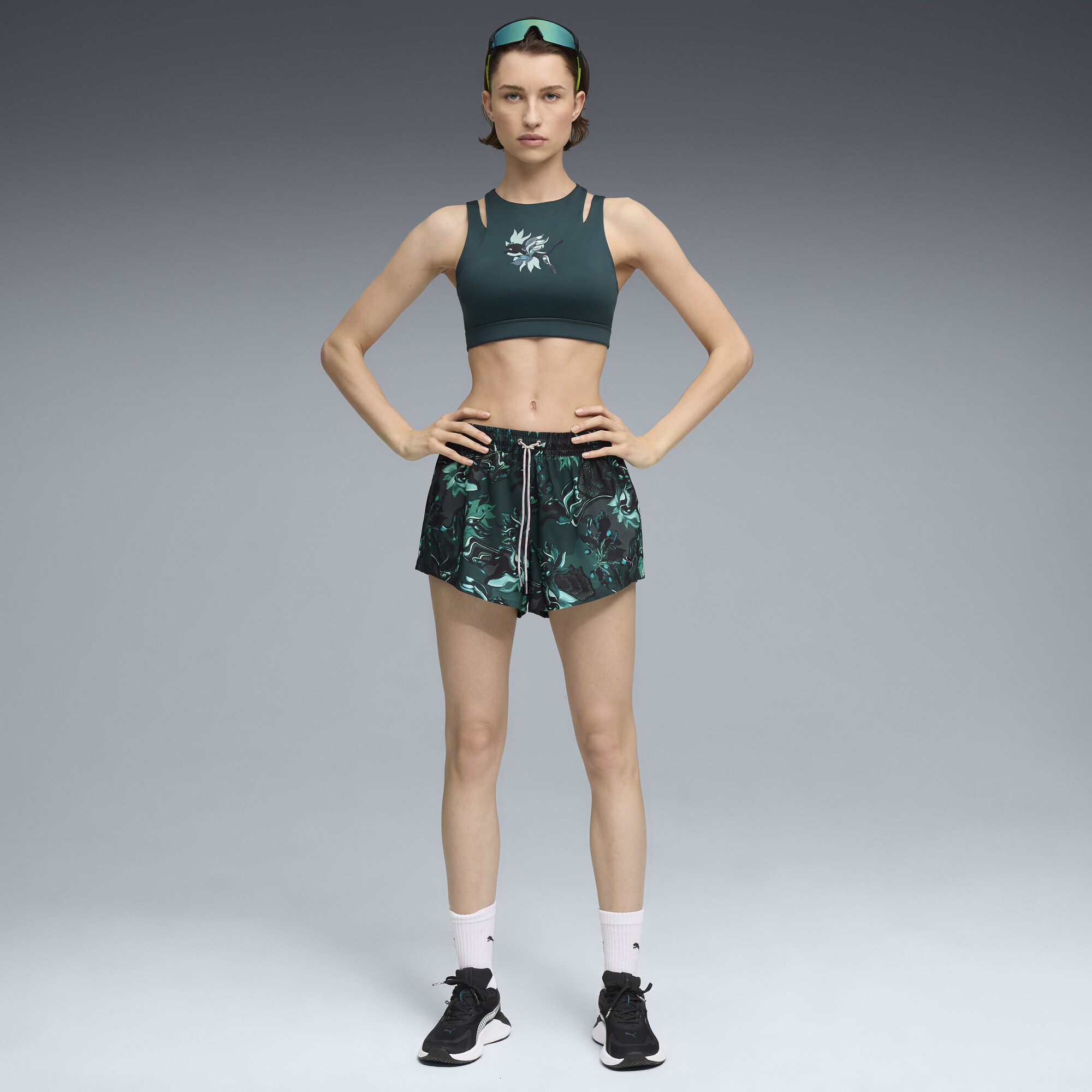 PUMA Groen TERRAINS 3"geweven trainingsshort voor Dames, Maat XS thumbnail 2