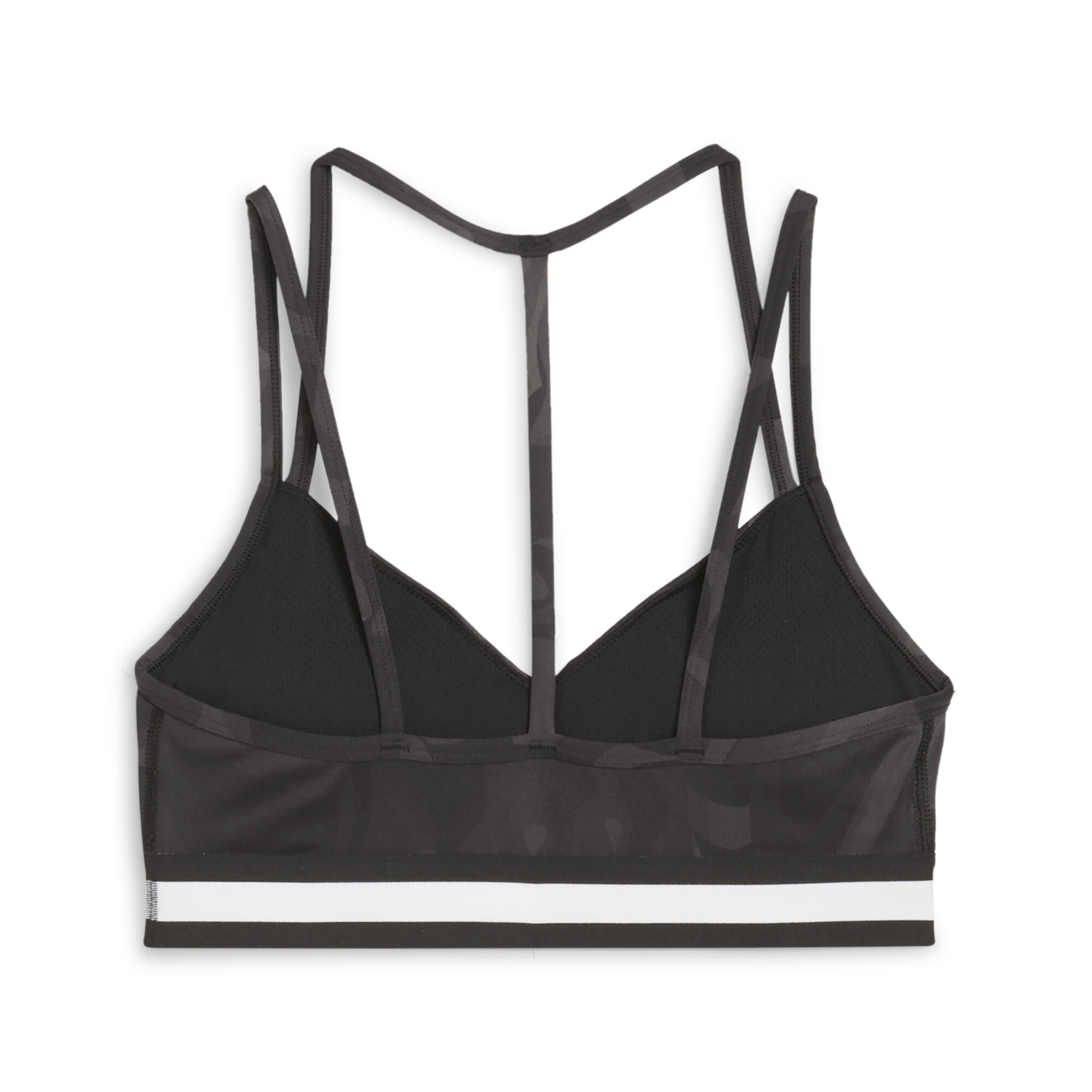 PUMA FLORAL RIBBON bh met lage ondersteuning voor Dames, Zwart, Maat XS thumbnail 2