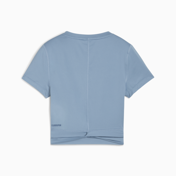 CLOUDSPUN Short Sleeve Twist Tee Women, Cool Blue, large-ZAF