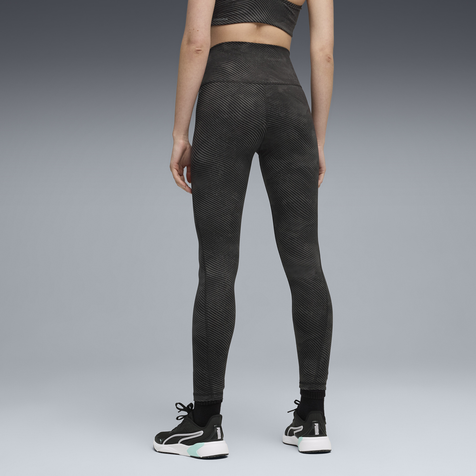 PUMA CLOUDSPUN legging met hoge taille voor Dames, Zwart, Maat L thumbnail 3