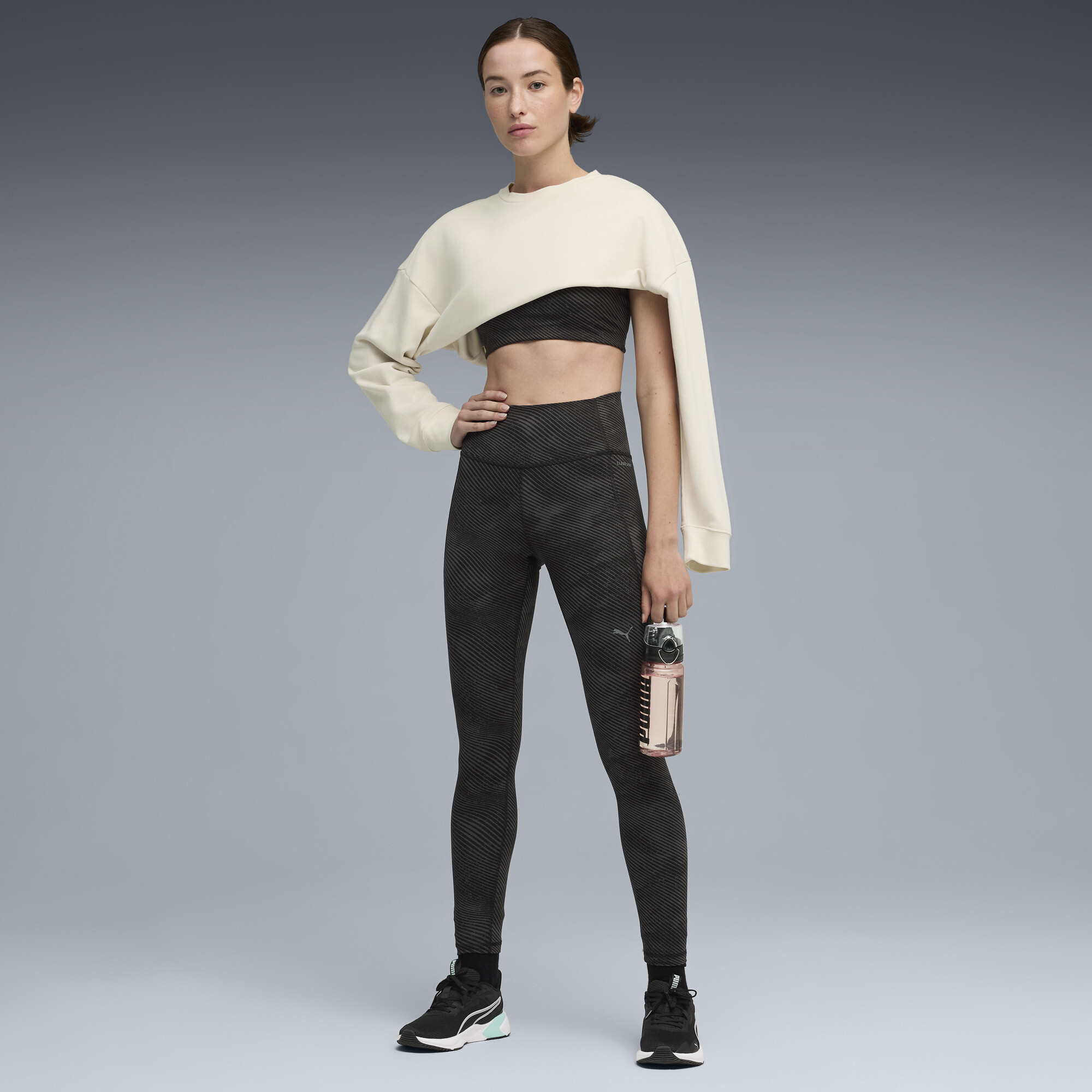 PUMA CLOUDSPUN legging met hoge taille voor Dames, Zwart, Maat L thumbnail 2