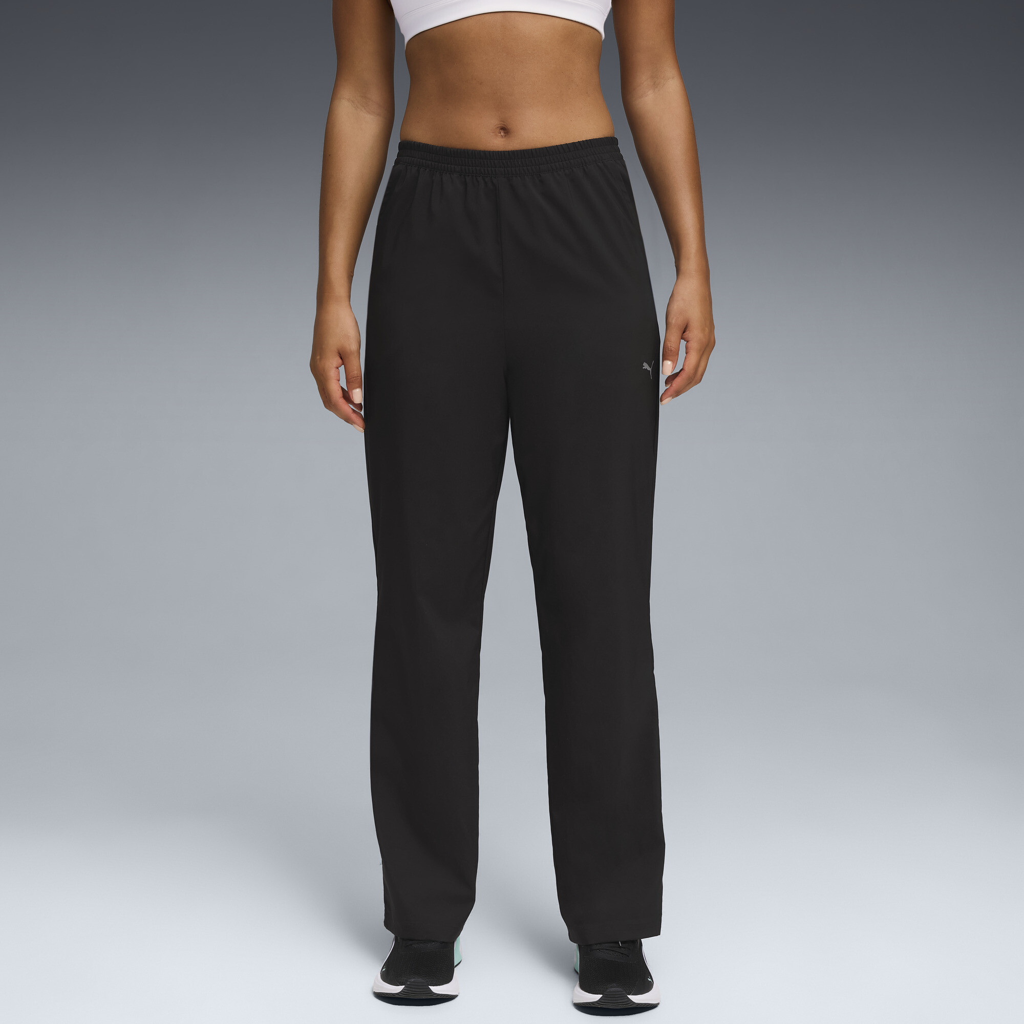 PUMA Athleisure broek met hoge taille voor Dames, Zwart, Maat L thumbnail 6