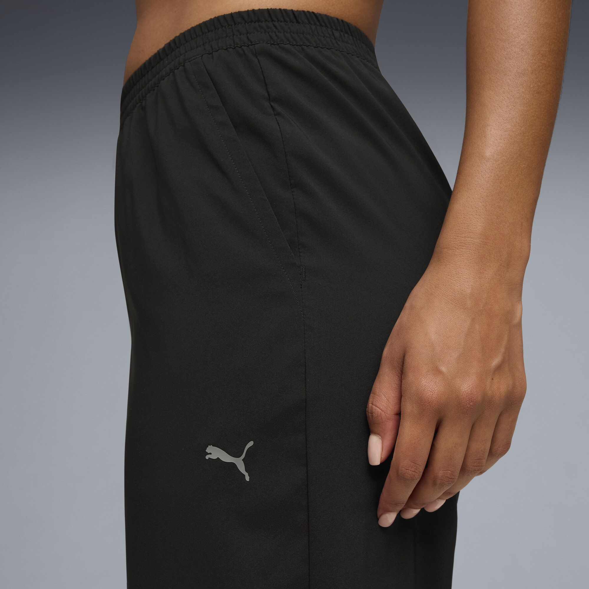PUMA Athleisure broek met hoge taille voor Dames, Zwart, Maat L thumbnail 5