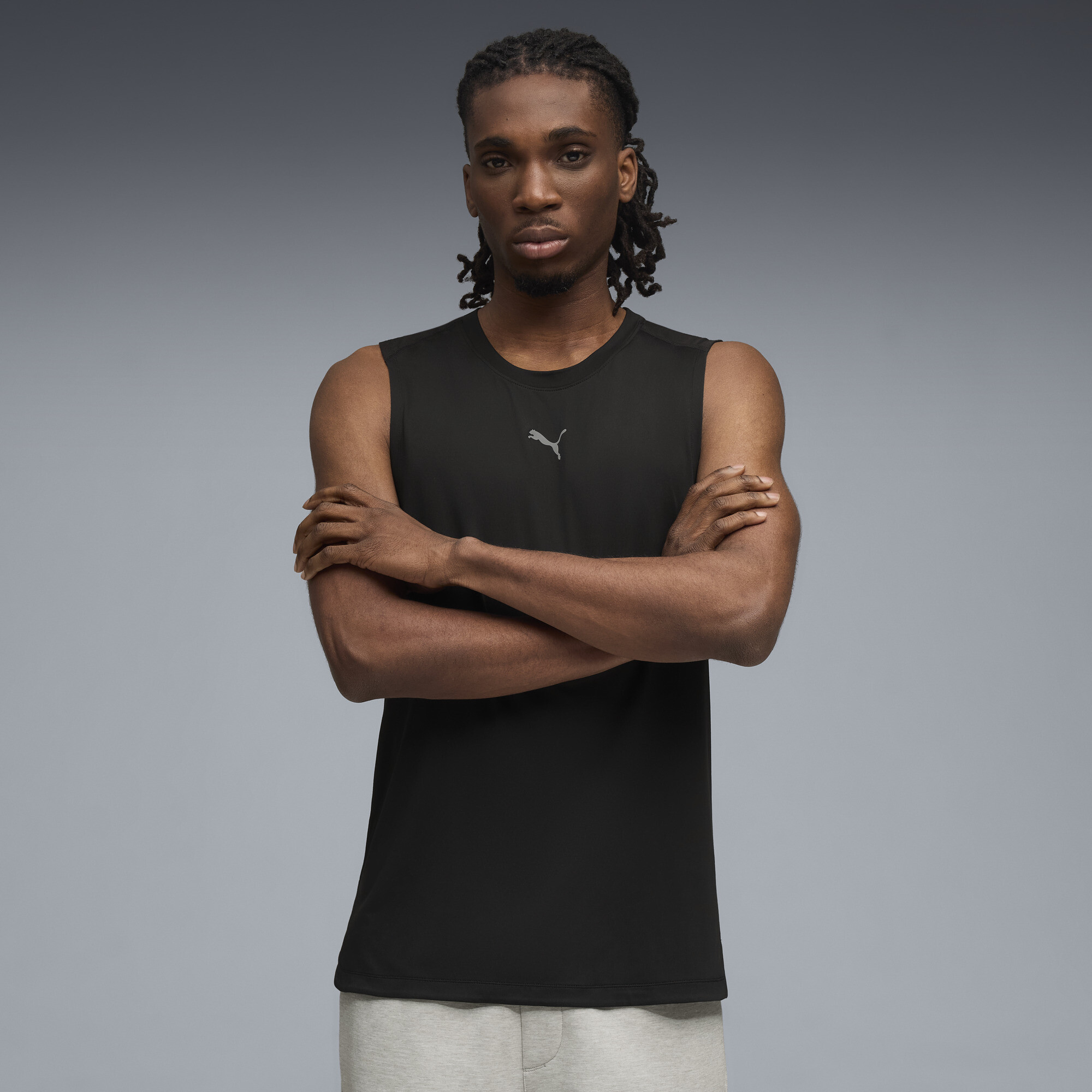 Puma Cloudspun Tank Top Men In Black