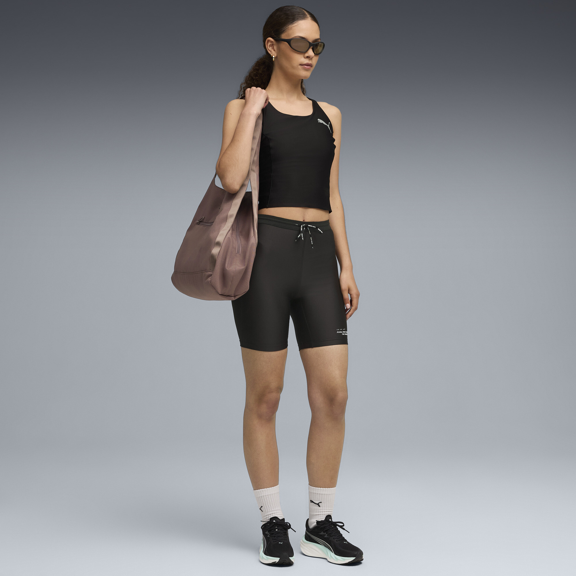 PUMA RUN CLUB Graphic korte legging voor Dames, Zwart, Maat XL thumbnail 4