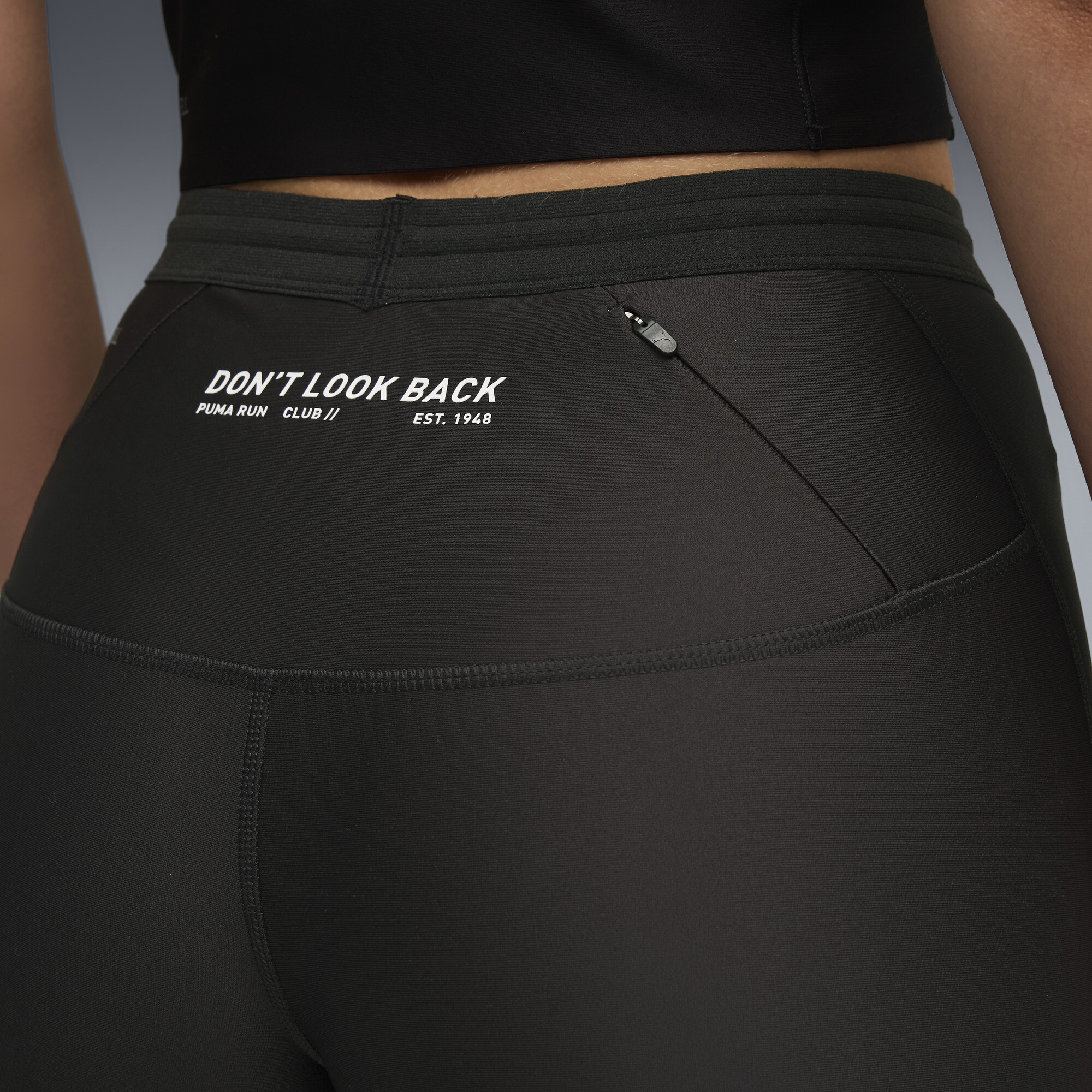 PUMA RUN CLUB Graphic korte legging voor Dames, Zwart, Maat XL thumbnail 2