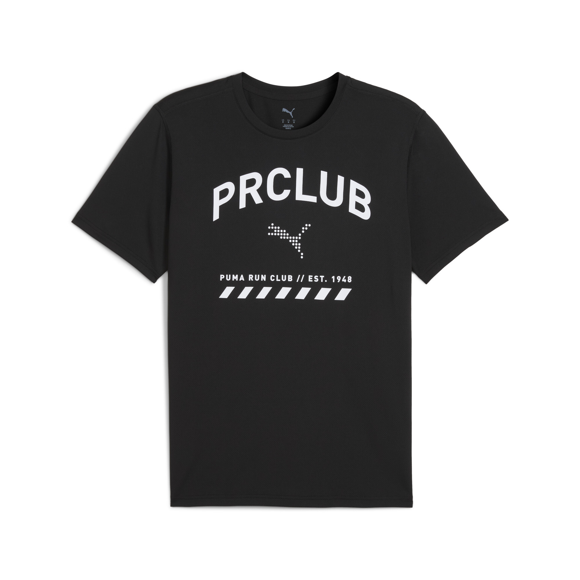 PUMA RUN CLUB Graphic Mesh T-shirt voor Heren, Zwart, Maat S thumbnail 3