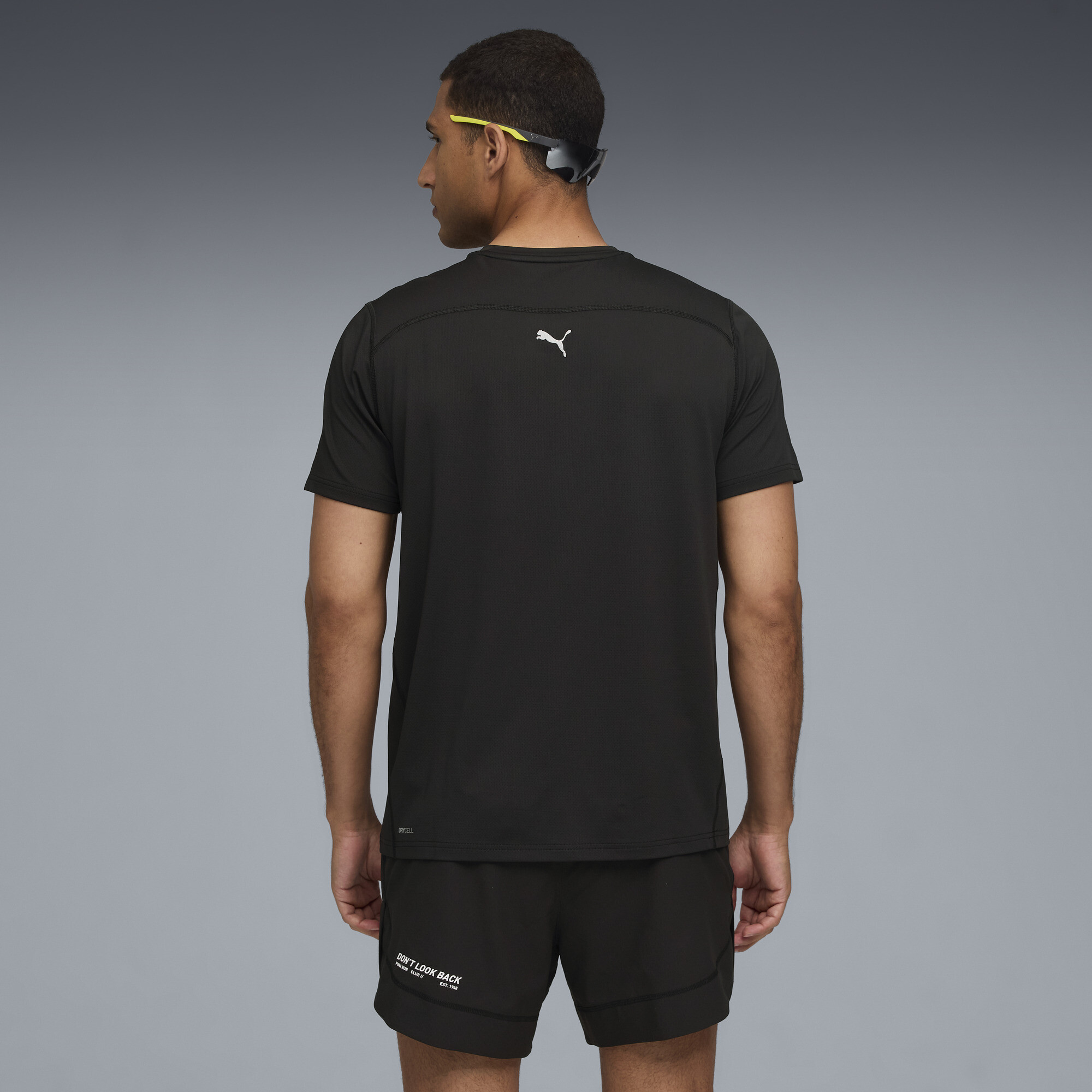 PUMA RUN CLUB Graphic Mesh T-shirt voor Heren, Zwart, Maat S thumbnail 5