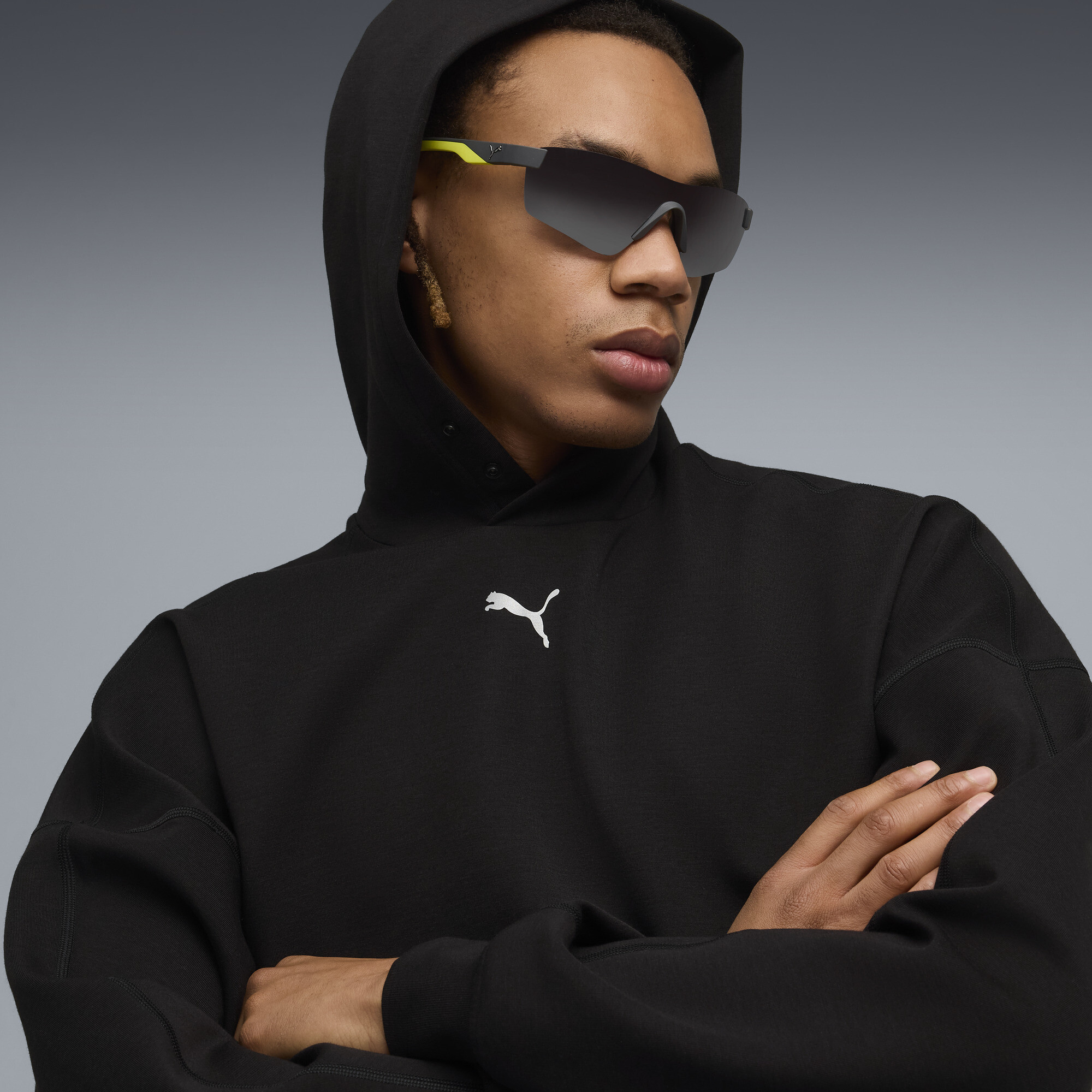 PUMA RUN CLUB hoodie voor Heren, Zwart, Maat L thumbnail 5