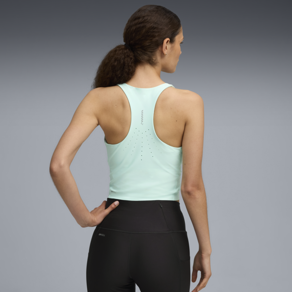 Crop top de running RACEDAY ULTRAFORM para mujer, Mint Melt, large-MEX