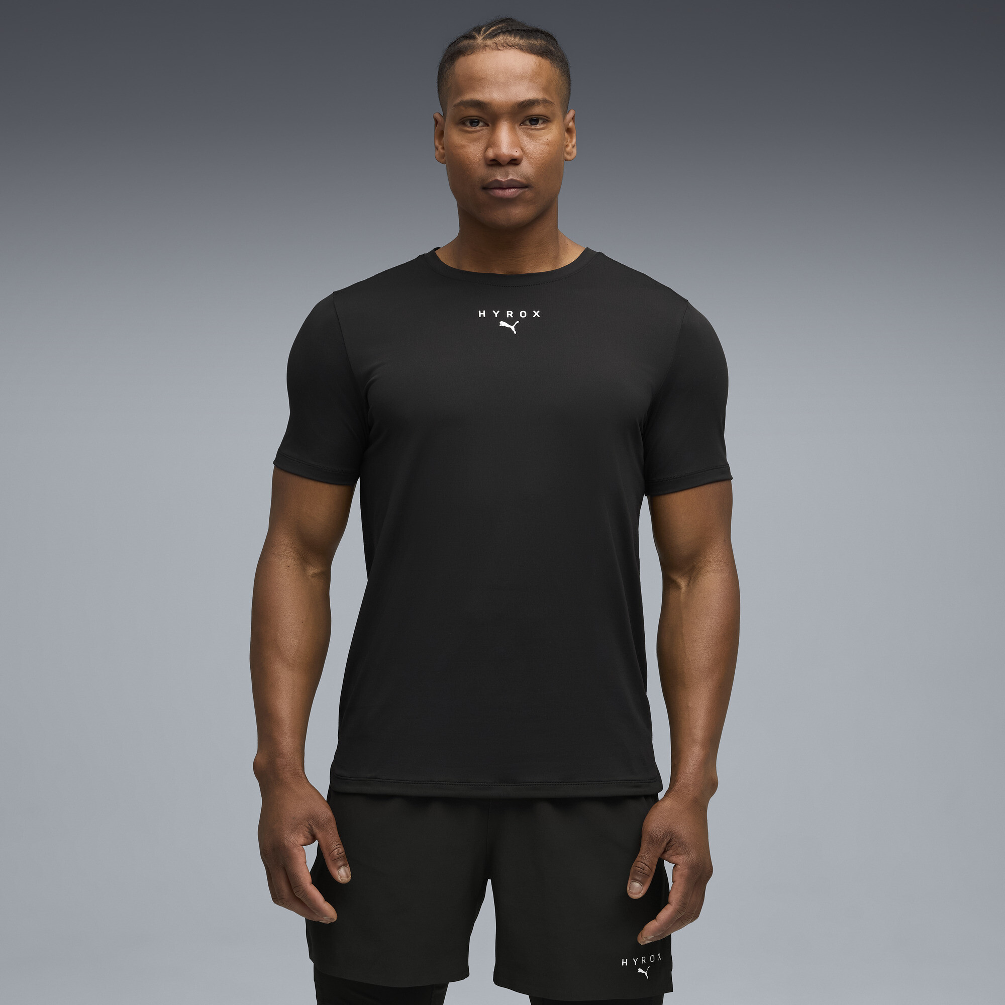 PUMA x HYROX CLOUDSPUN ThermoAdapt Tee Men | black | PUMA South Africa