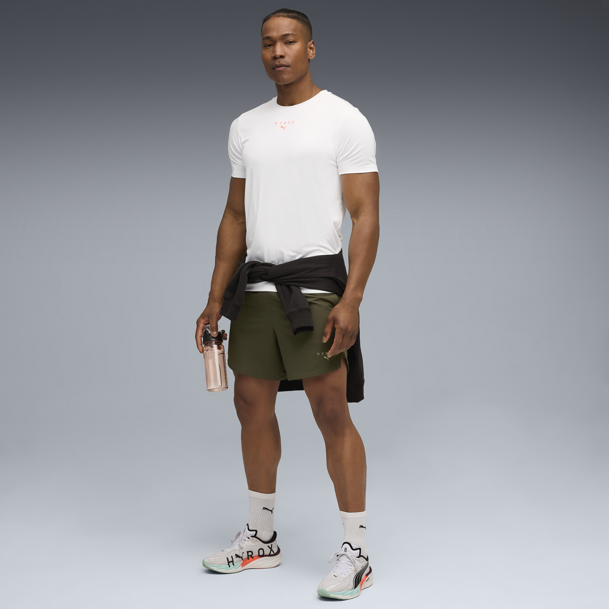 PUMA x HYROX CLOUDSPUN ThermoAdapt T-shirt voor Heren, Wit, Maat XXL thumbnail 4