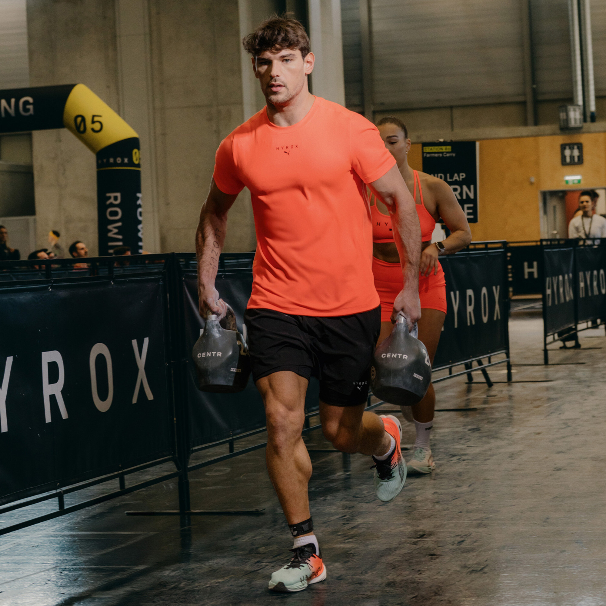 PUMA x HYROX CLOUDSPUN ThermoAdapt T-shirt voor Heren, Rood, Maat M thumbnail 4