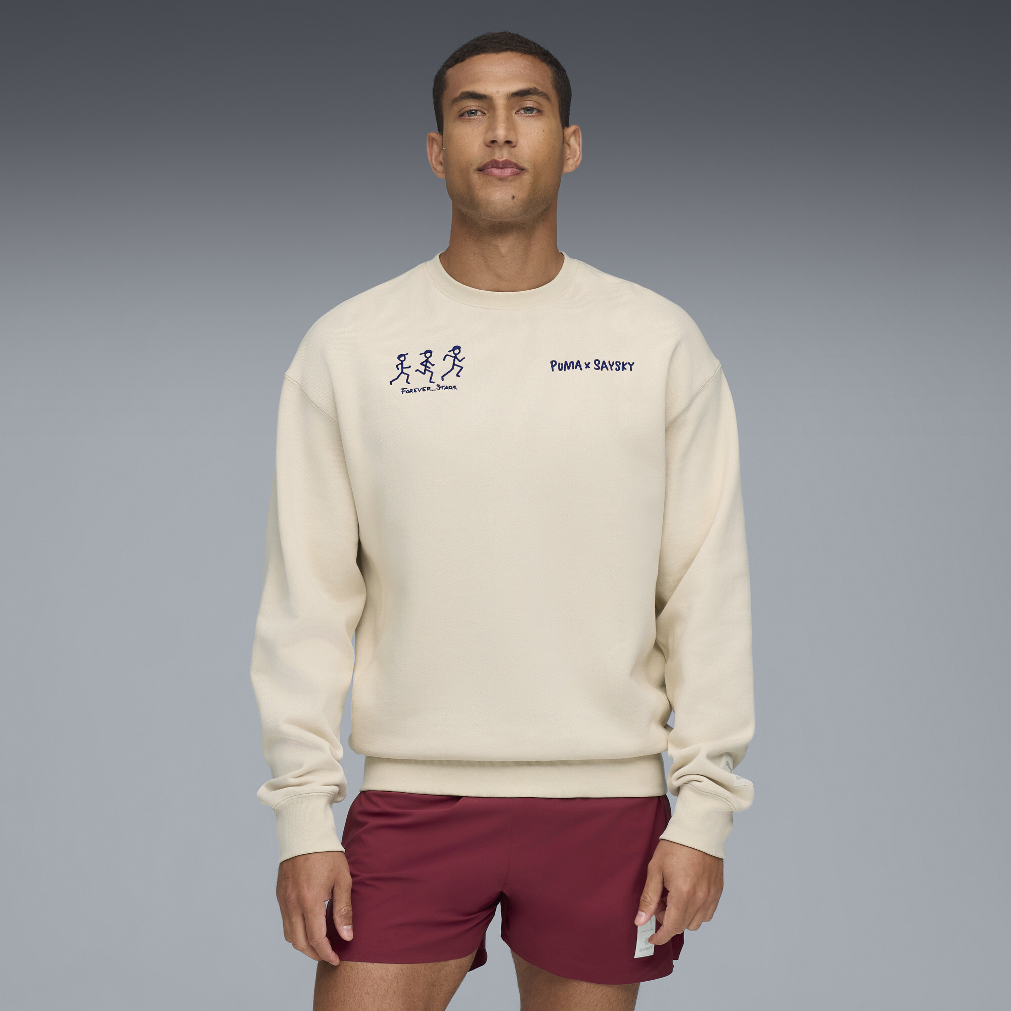 PUMA x SAYSKY uniseks trui met ronde hals, Maat S thumbnail 7