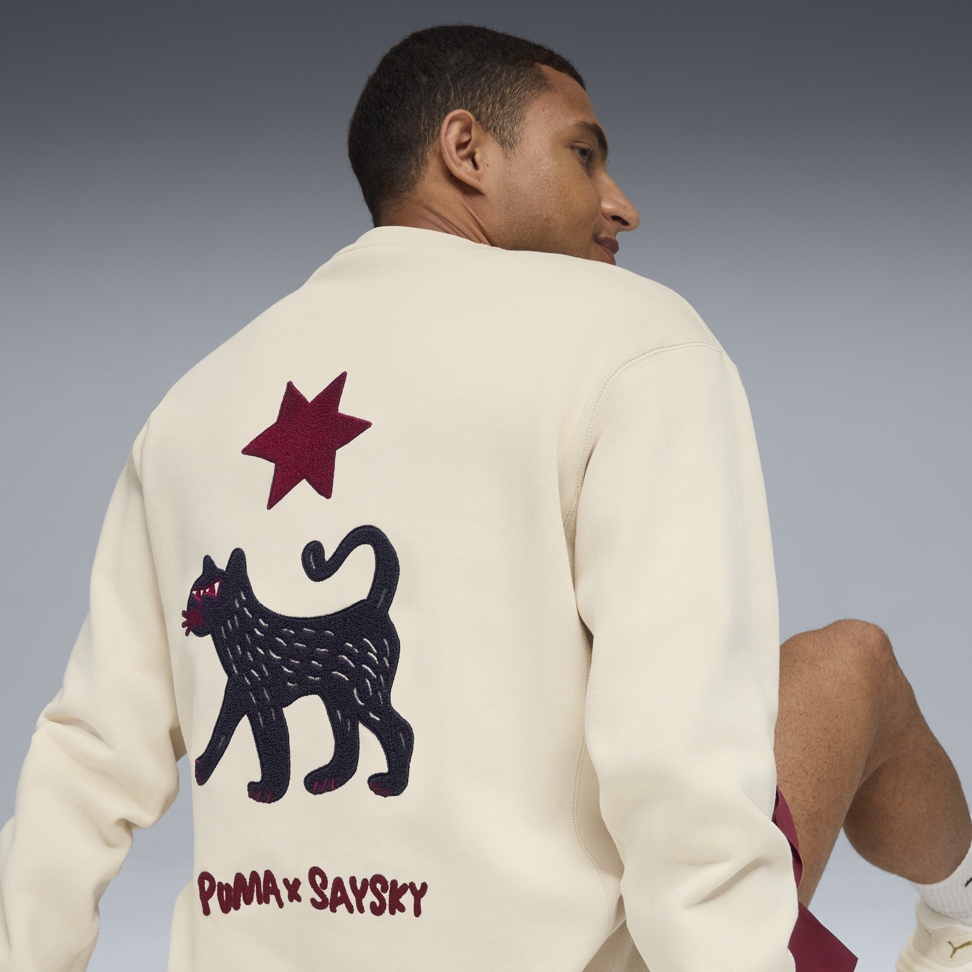 PUMA x SAYSKY uniseks trui met ronde hals, Maat S thumbnail 6