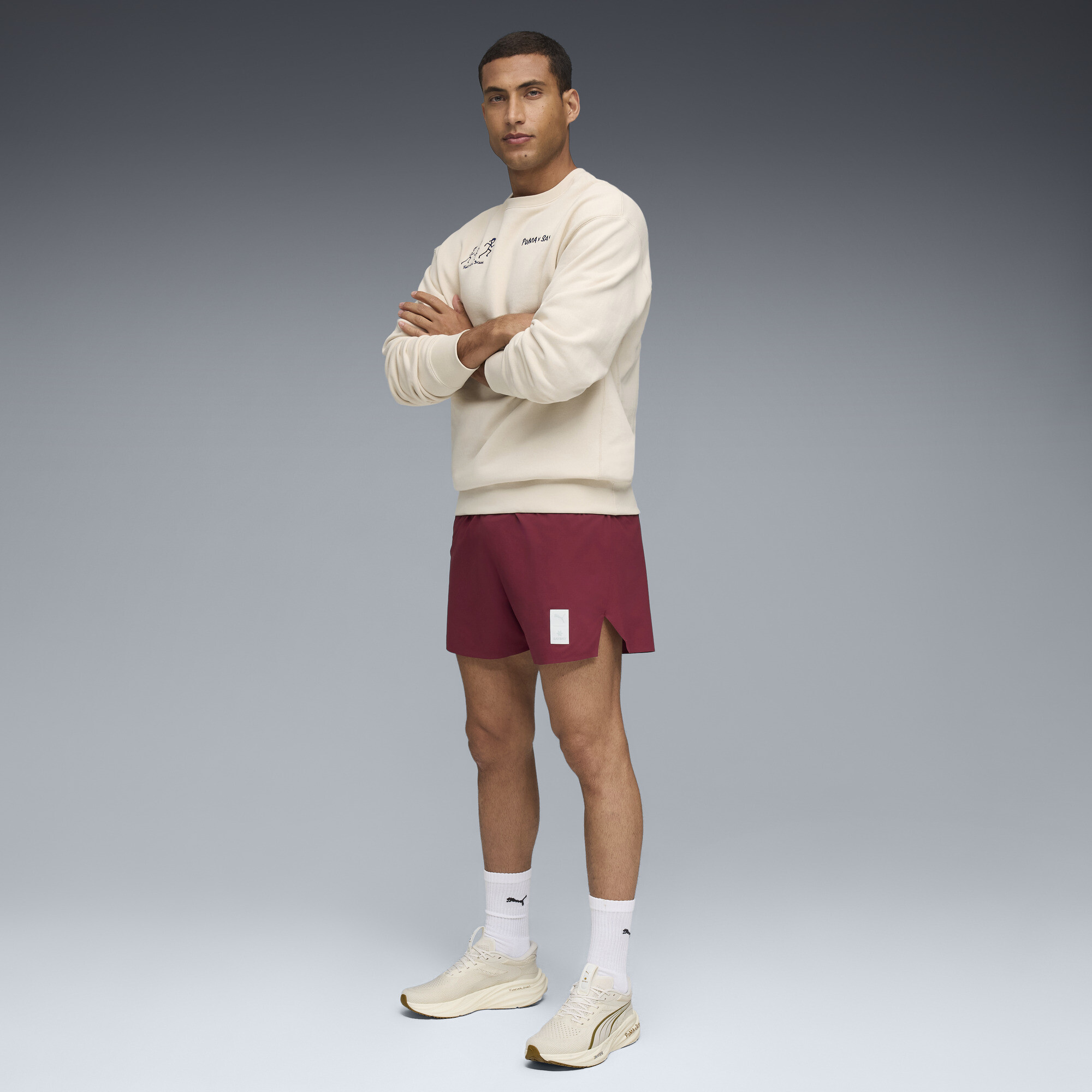 PUMA x SAYSKY uniseks trui met ronde hals, Maat S thumbnail 5