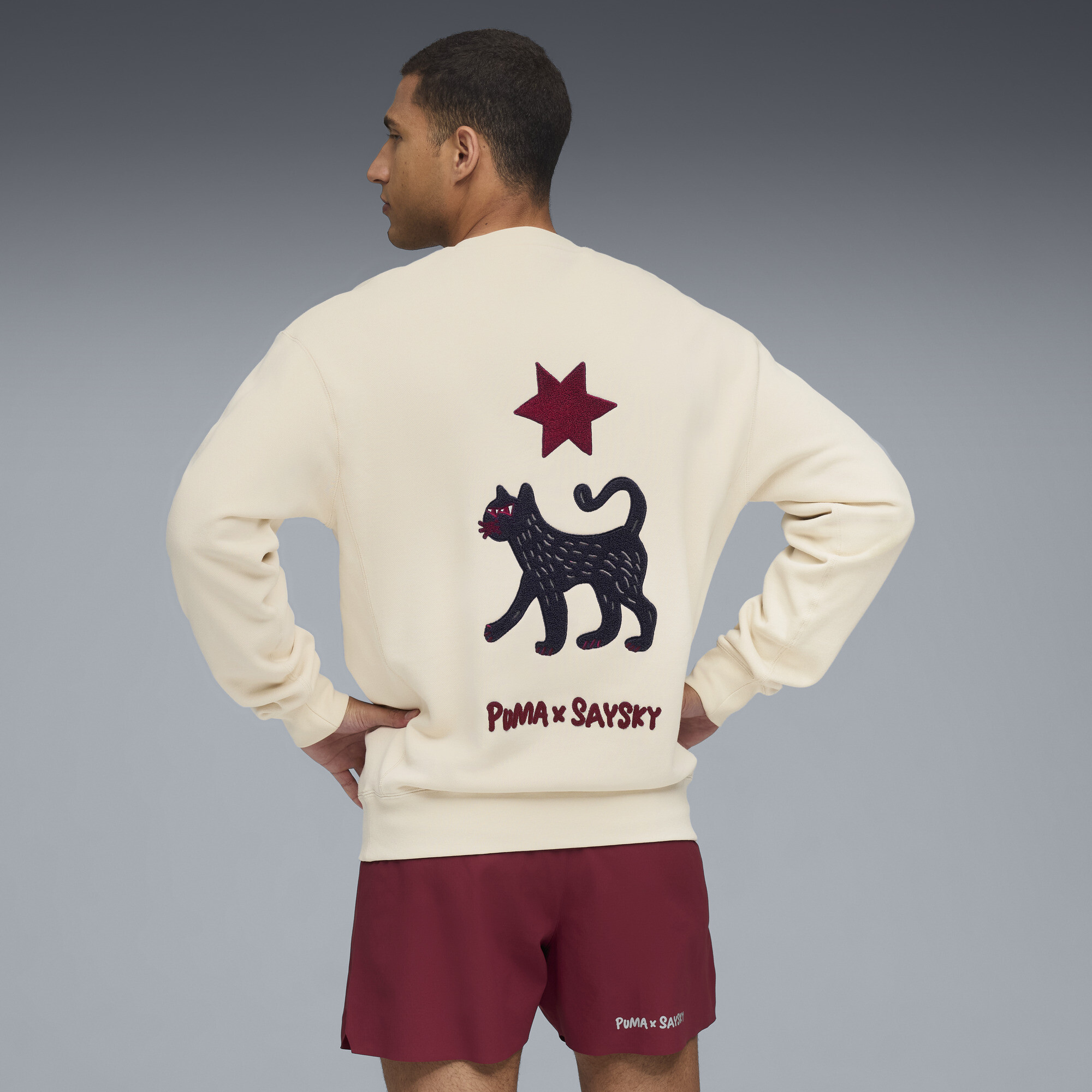 PUMA x SAYSKY uniseks trui met ronde hals, Maat S thumbnail 4