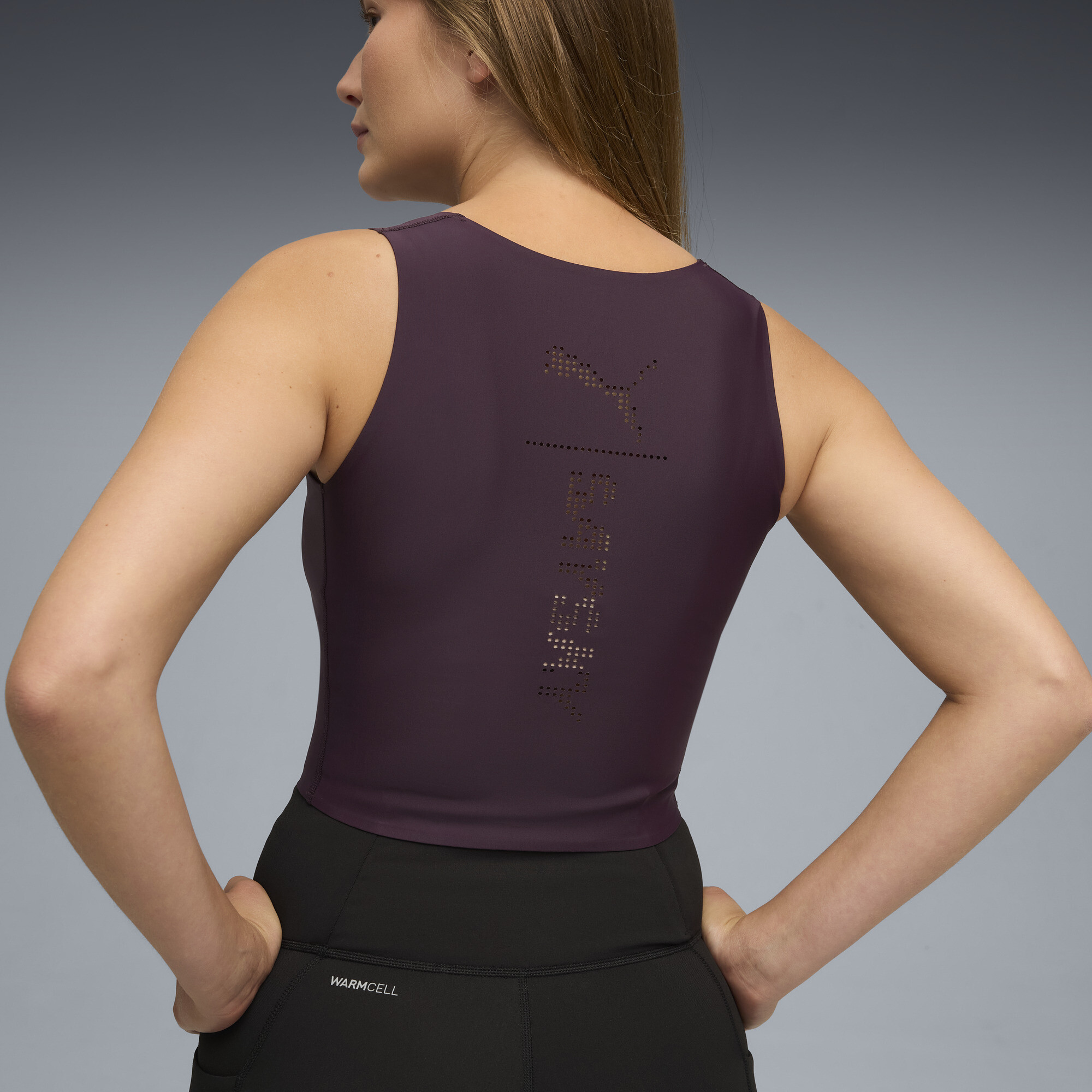 PUMA x SAYSKY hardloopcroptop voor Dames, Maat XS thumbnail 7