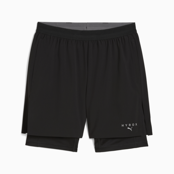 PUMA x HYROX 2in1 Training Shorts Men, PUMA Black, large-ZAF