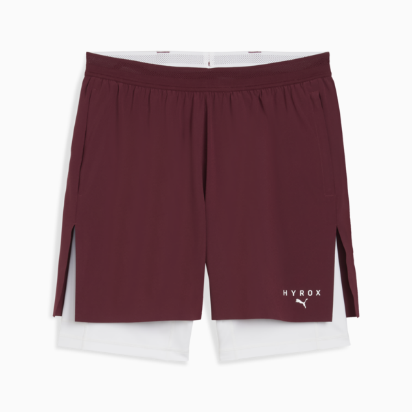 PUMA x HYROX 2in1 Training Shorts Men, Ruby Shimmer, large-ZAF