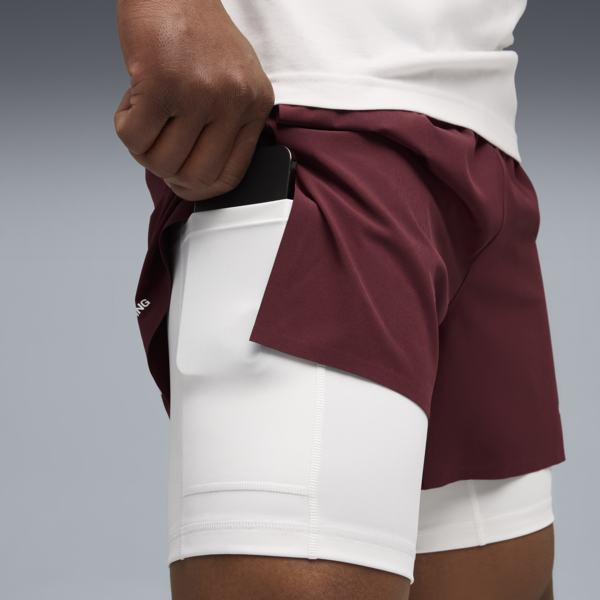 PUMA x HYROX 2in1 Training Shorts Men, Ruby Shimmer, large-ZAF