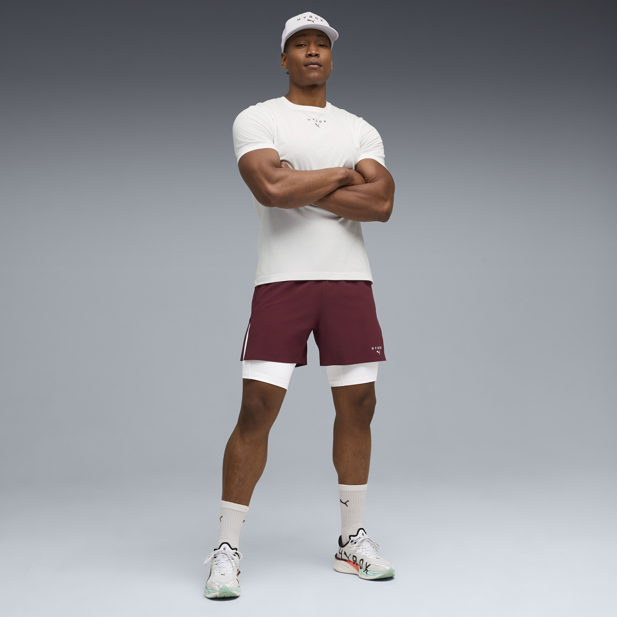 PUMA x HYROX 2-in-1-trainingsshort voor Heren, Maat L thumbnail 4