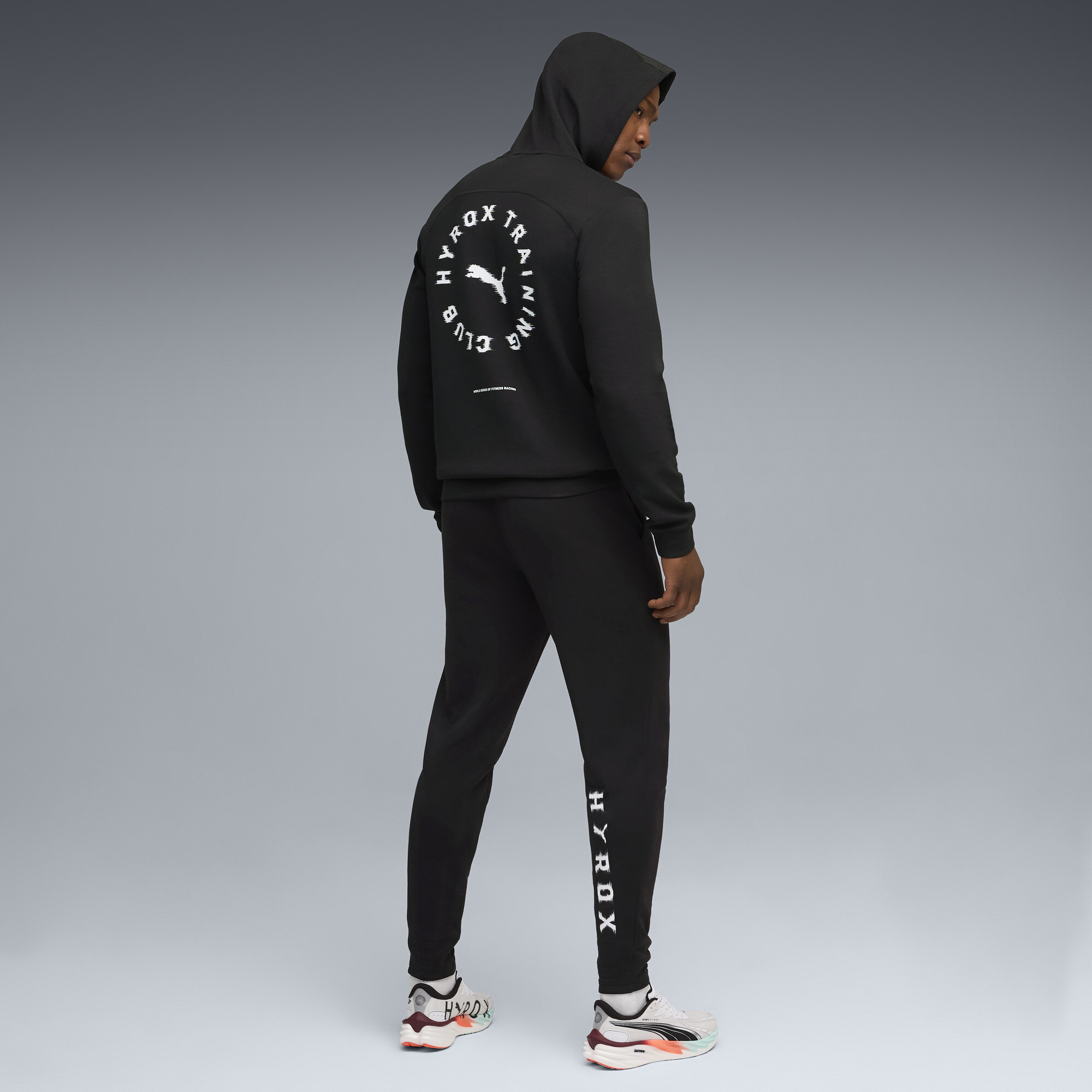 PUMA x HYROX CLOUDSPUN hoodie voor Heren, Zwart, Maat XL thumbnail 6