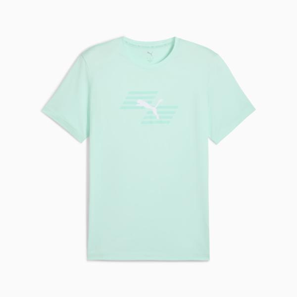 PUMA x HYROX Graphic Tee Men, Mint Melt, large-ZAF