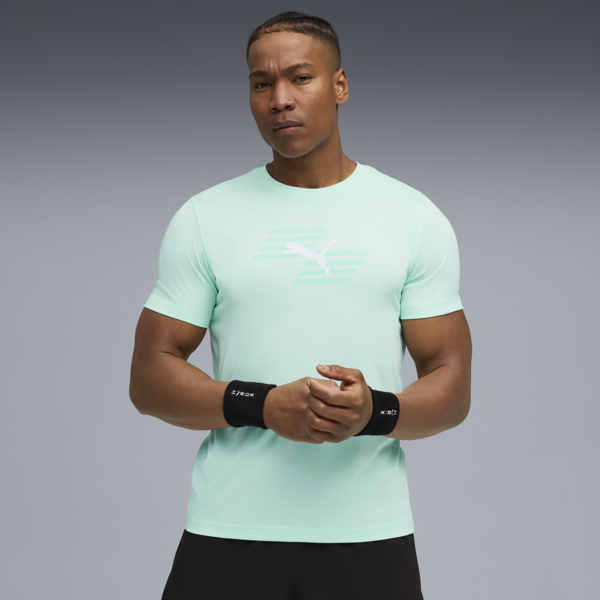 PUMA x HYROX Graphic Tee Men, Mint Melt, large-ZAF