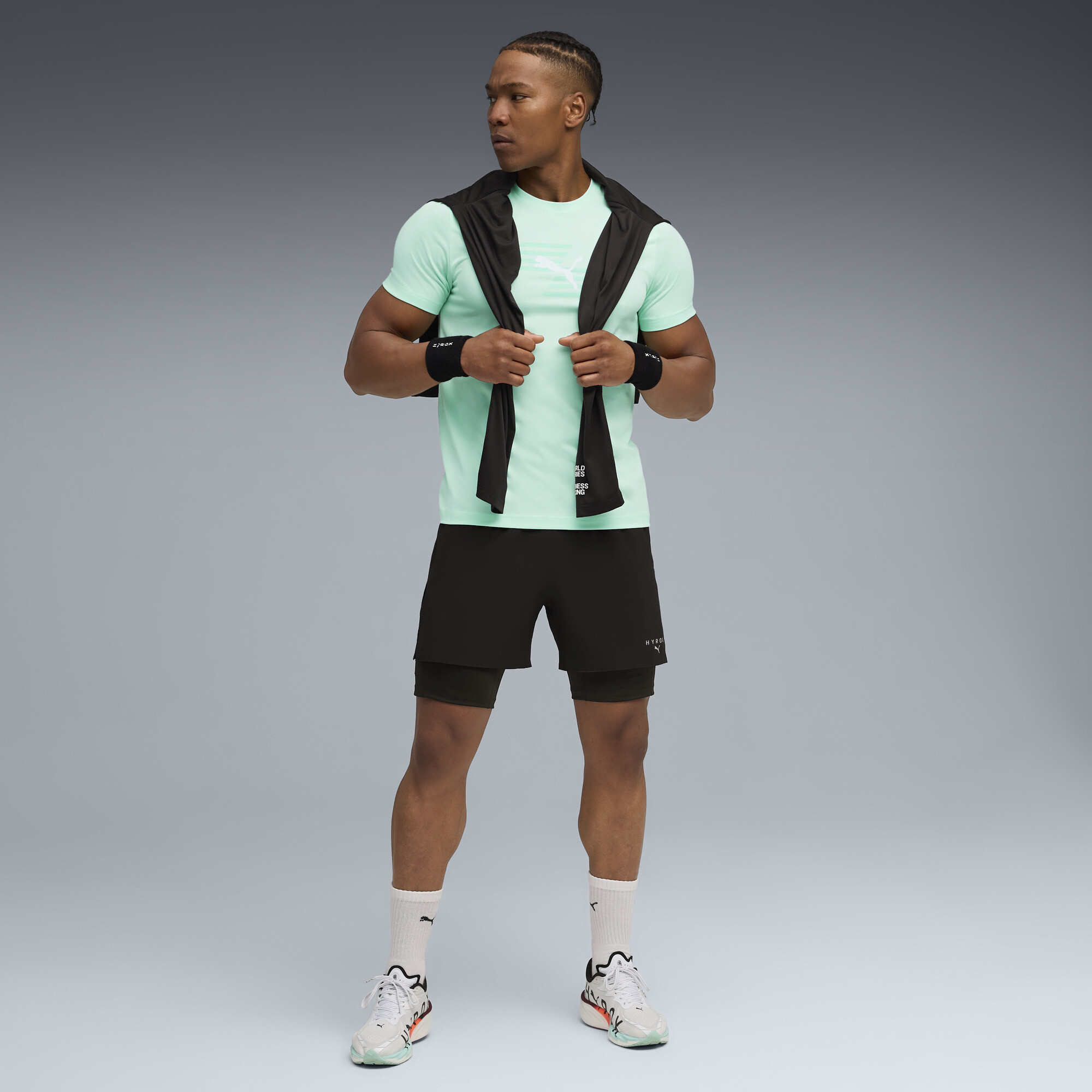 PUMA x HYROX T-shirt met print voor Heren, Maat S thumbnail 4